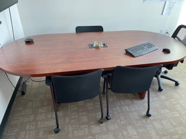 3'x8' Cherry Racetrack Conference Table